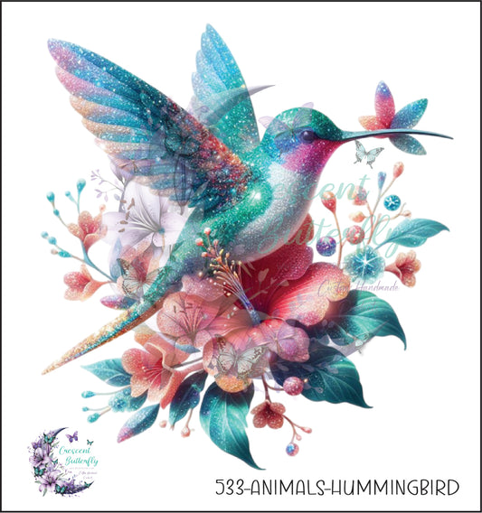 533-Animals-HummingBird UV DTF Decal