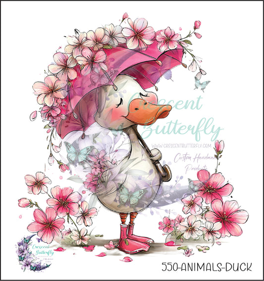 550-Animals-Duck UV DTF Decal