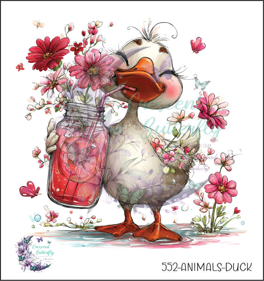 552-Animals-Duck UV DTF Decal