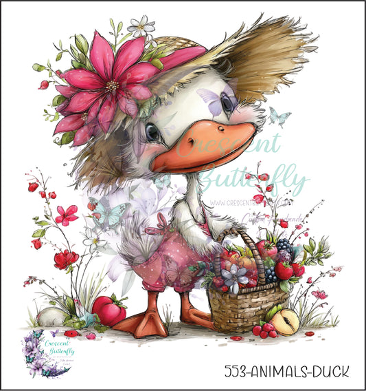 553-Animals-Duck UV DTF Decal