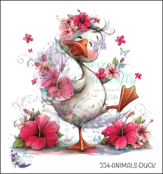 554-Animals-Duck UV DTF Decal