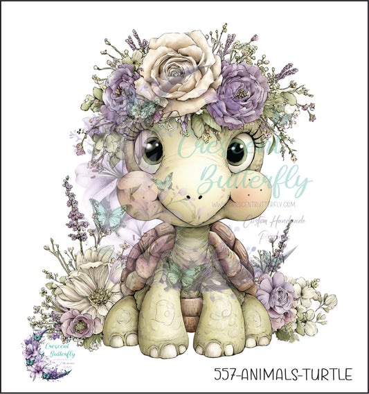 557-Animals-Turtle UV DTF Decal