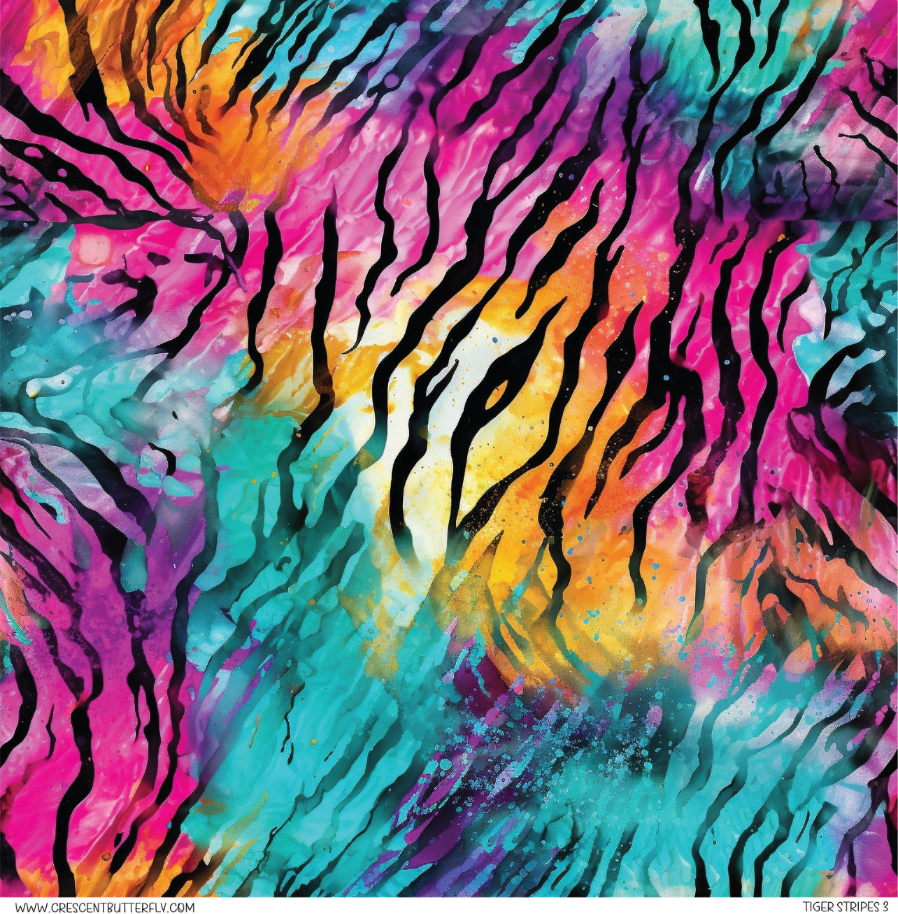 Tiger Stripes 3 Pattern Vinyl Sheet/Wrap