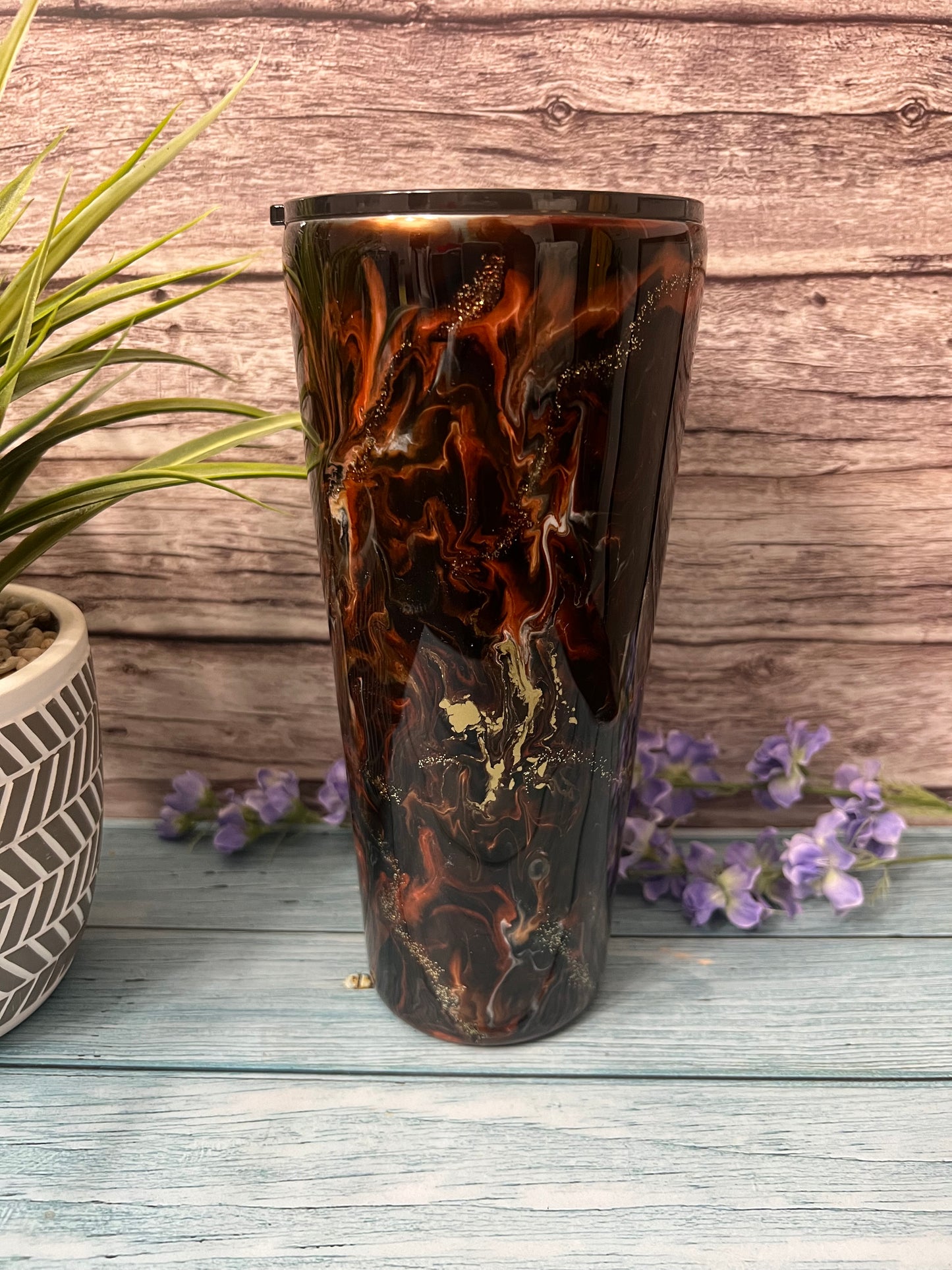 Campfire Handmade Custom Epoxy Tumbler