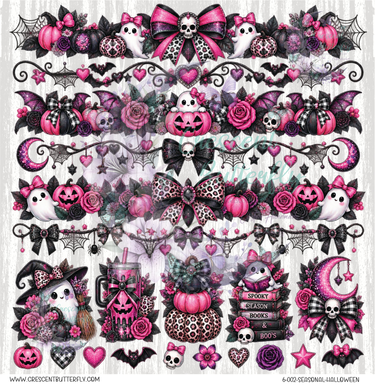 6-002-Seasonal-Halloween 10x10 UV DTF Sheet