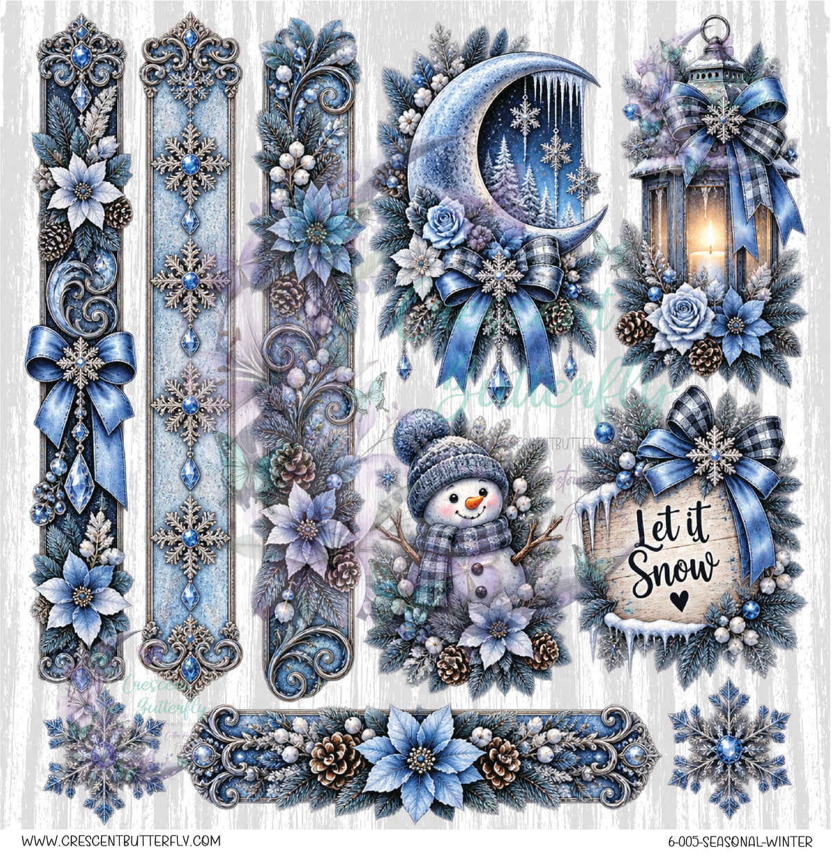 6-005-Seasonal-Winter 10x10 UV DTF Sheet