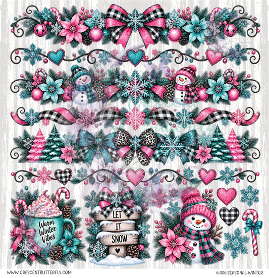 6-006-Seasonal-Winter 10x10 UV DTF Sheet
