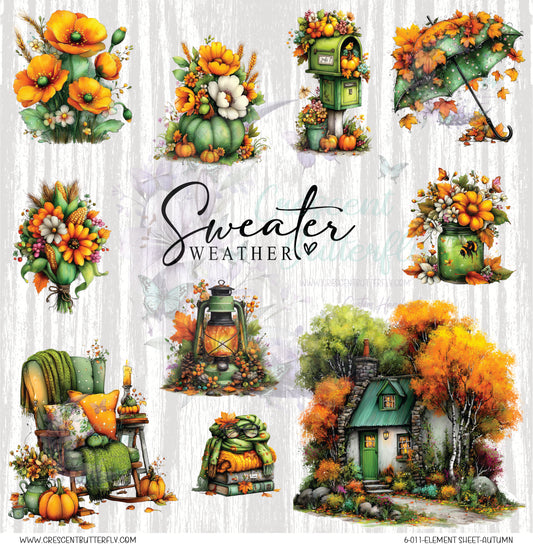 6-011-Element Sheet-Autumn UV DTF