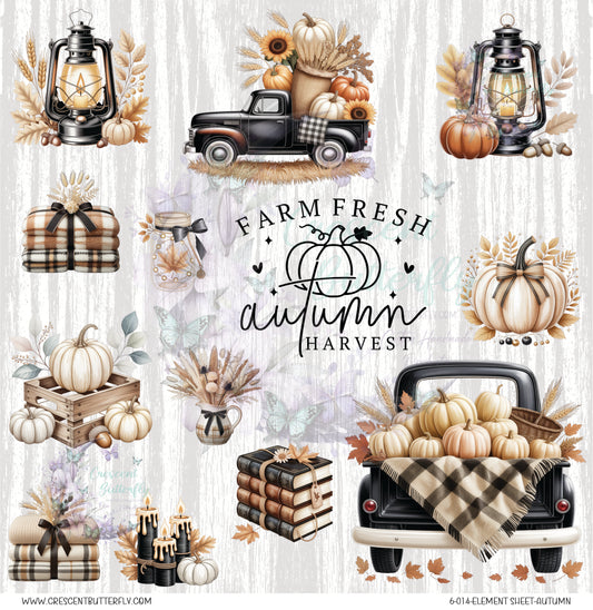6-014-Element Sheet-Autumn UV DTF