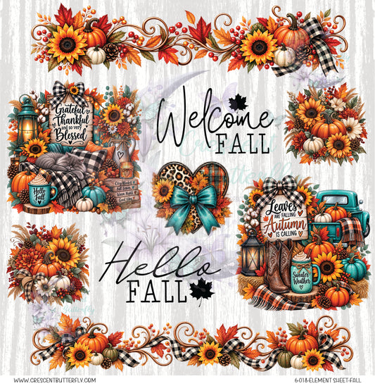 6-018-Element Sheet-Fall UV DTF