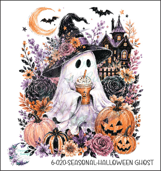 6-020-Seasonal-Halloween Ghost UV DTF Decal