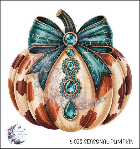6-023-Seasonal-Pumpkin UV DTF Decal