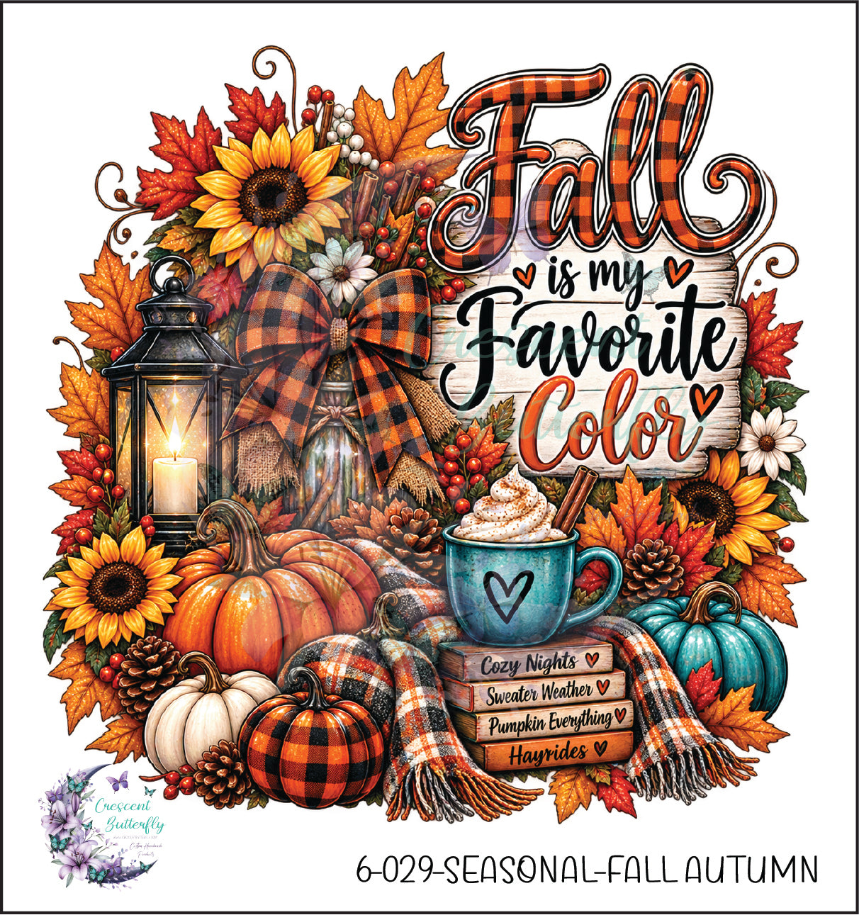 6-029-Seasonal-Fall Autumn UV DTF Decal
