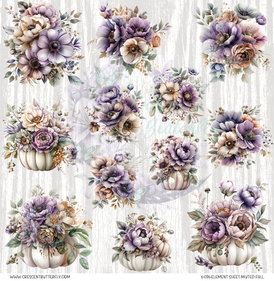 6-036-Element Sheet-Muted Fall UV DTF