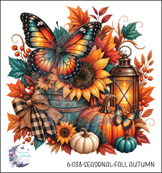 6-038-Seasonal-Fall Autumn UV DTF Decal