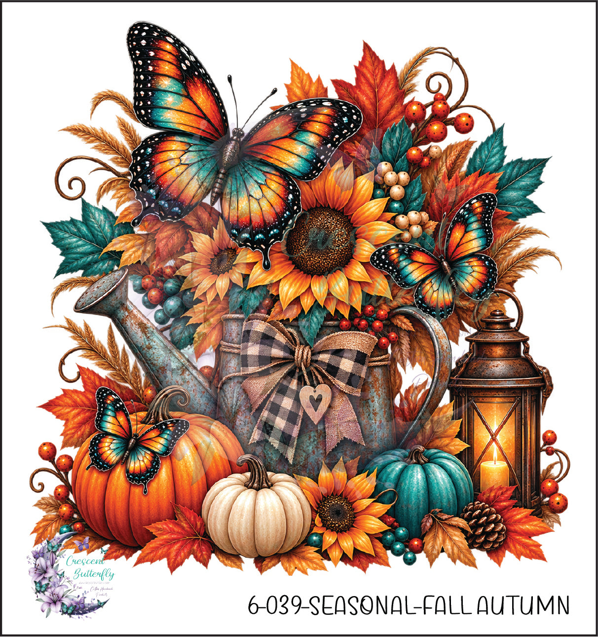 6-039-Seasonal-Fall Autumn UV DTF Decal
