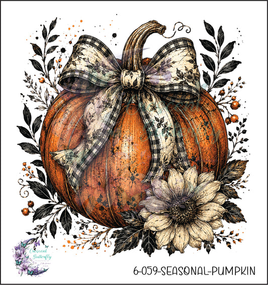 6-059-Seasonal-Pumpkin UV DTF Decal