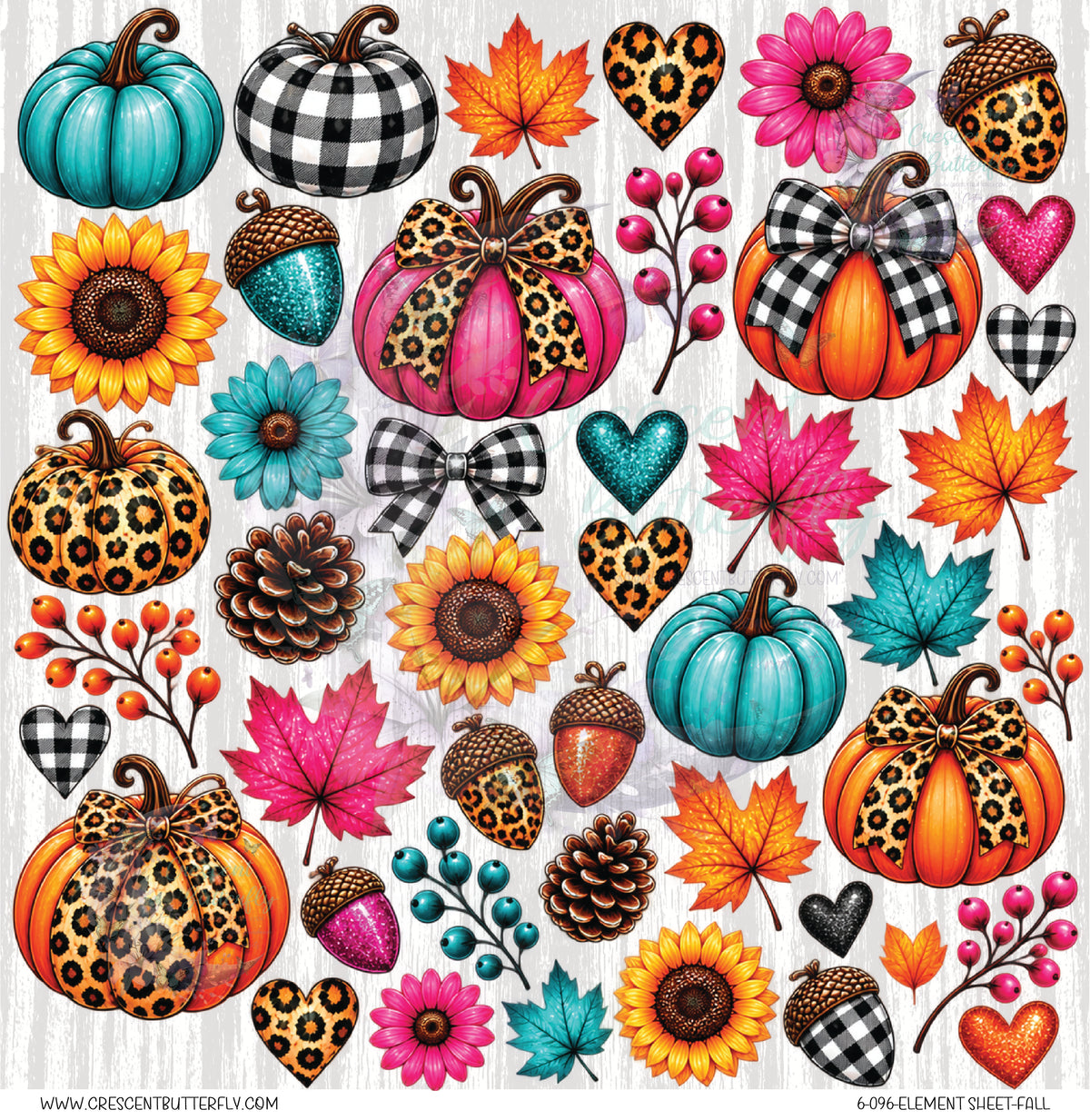 6-096-Element Sheet-Fall UV DTF