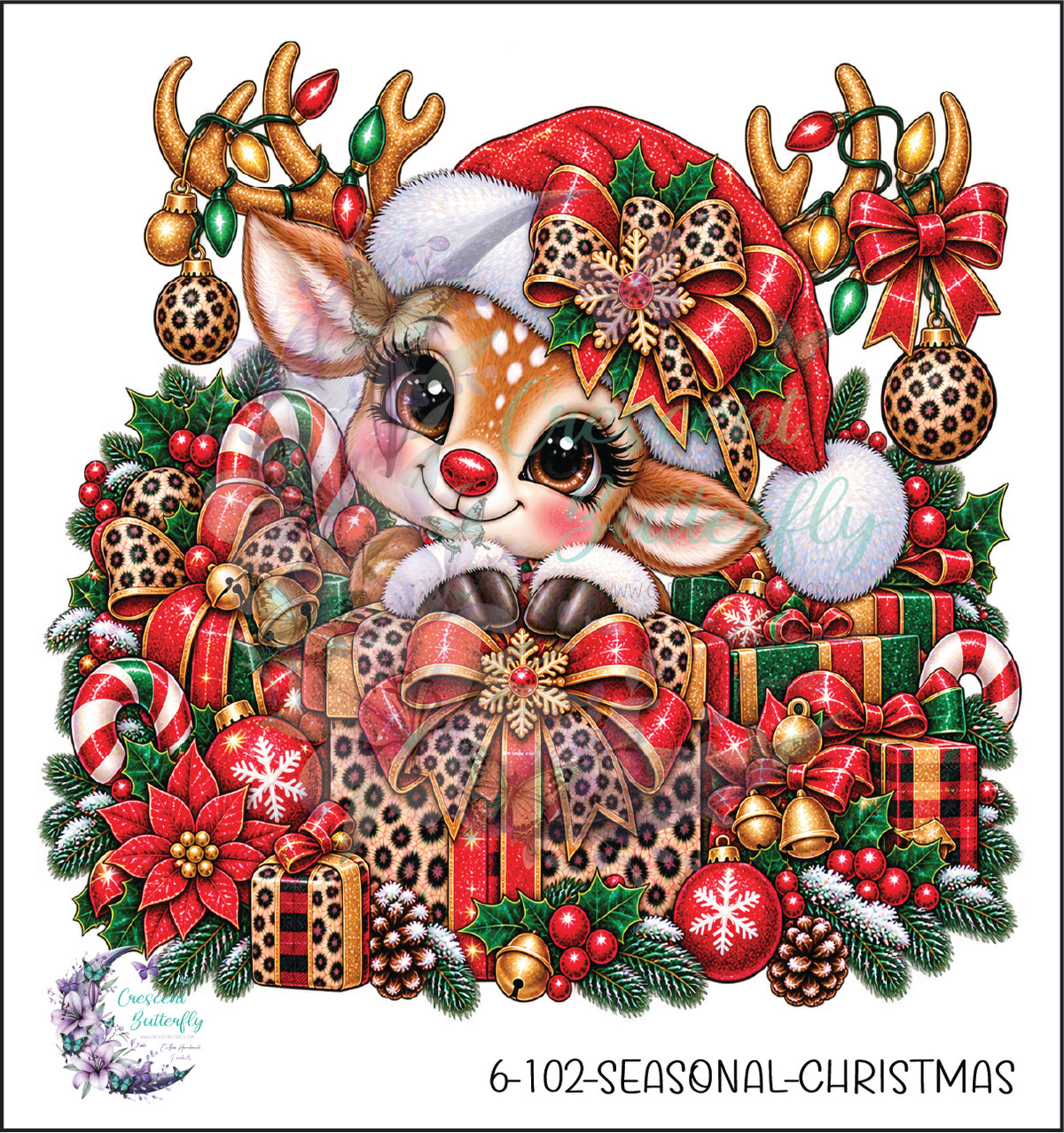 6-102-Seasonal-Christmas UV DTF Decal