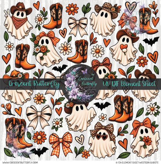 6-124-Element Sheet-Western Ghosts UV DTF