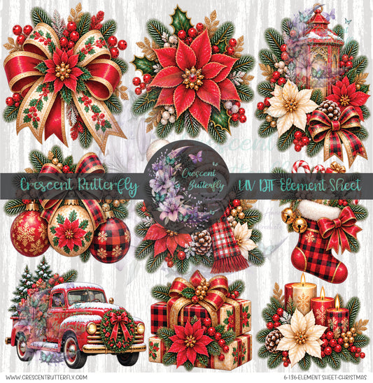 6-136-Element Sheet-Christmas UV DTF