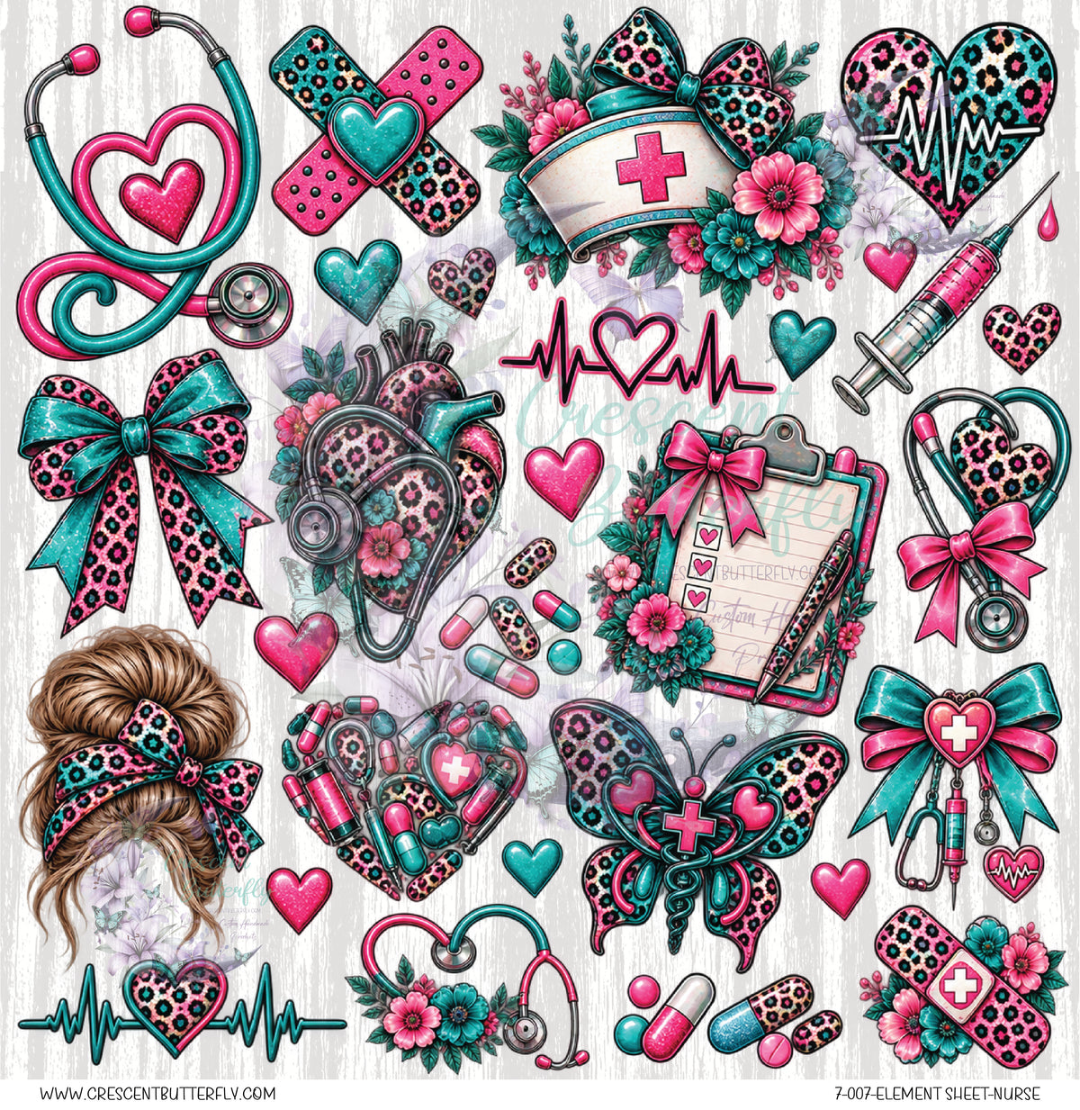 7-007-Element Sheet-Nurse UV DTF