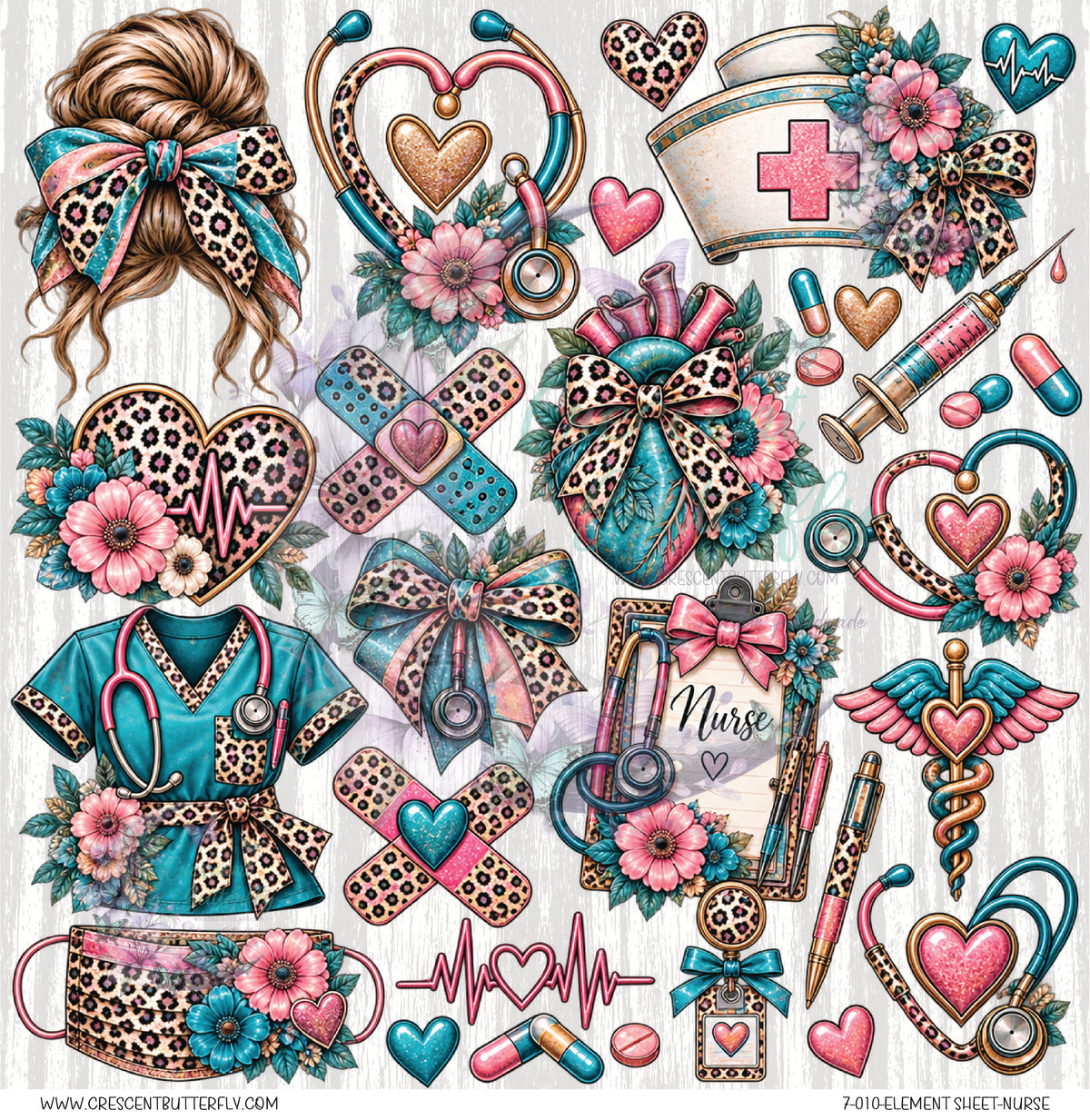7-010-Element Sheet-Nurse UV DTF