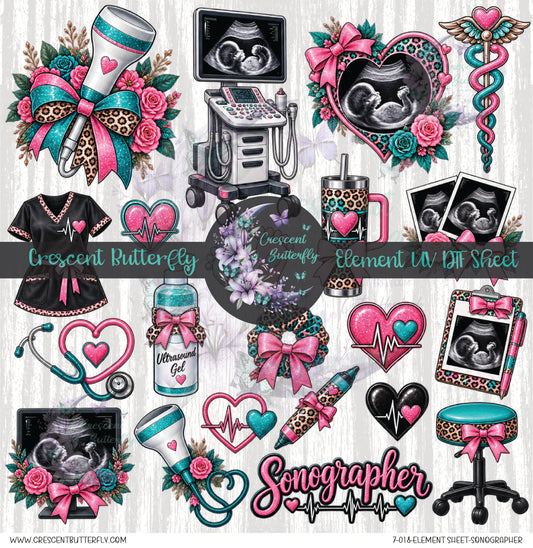 7-018-Element Sheet-Sonographer UV DTF
