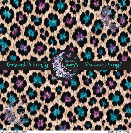 7-100-Animal Print Leopard Printed Vinyl Sheet/Wrap
