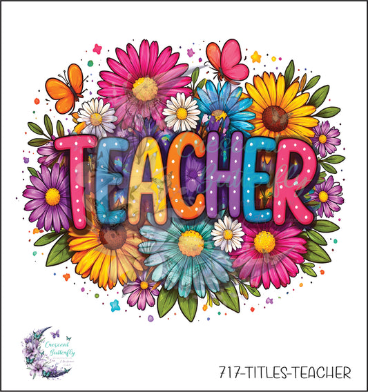 717-Titles-Teacher UV DTF Decal