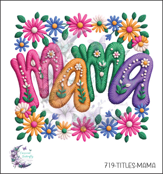 719-Titles-Mama UV DTF Decal