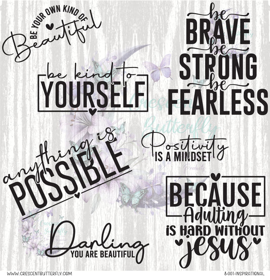 8-001-Inspirational 10x10 UV DTF Sheet