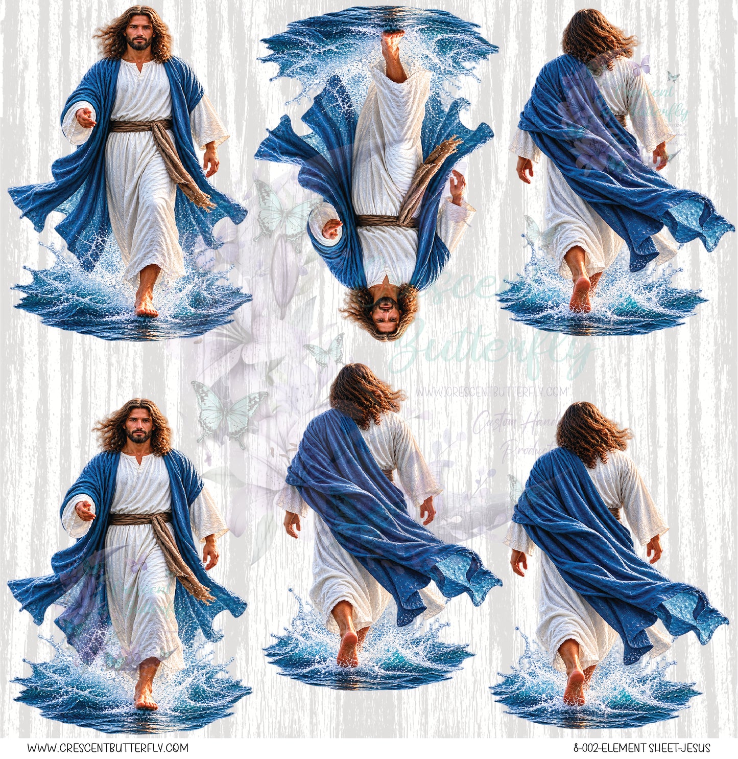 8-002-Element Sheet-Jesus UV DTF