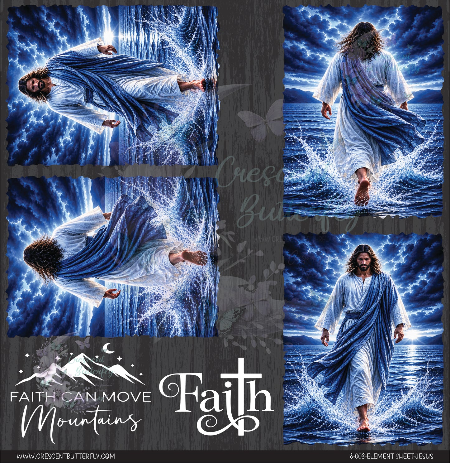 8-003-Element Sheet-Jesus UV DTF