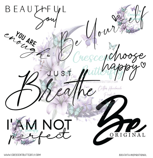 800-Faith-Inspirational 10x10 UV DTF Sheet