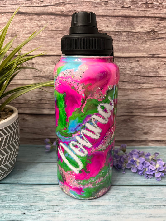 Starburst Handmade Custom Epoxy Tumbler