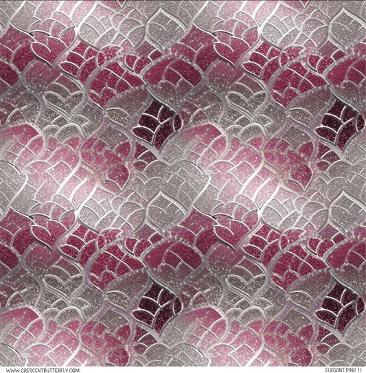 Elegant Pink 11 Pattern Vinyl Sheet/Wrap