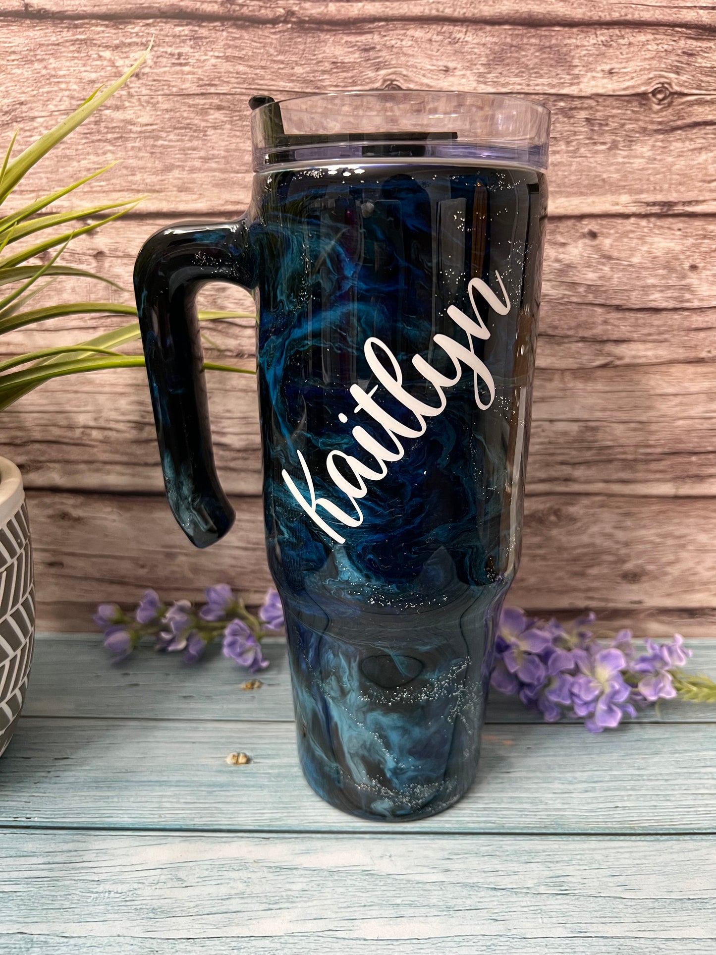 The Hurricane Handmade Custom Epoxy Tumbler