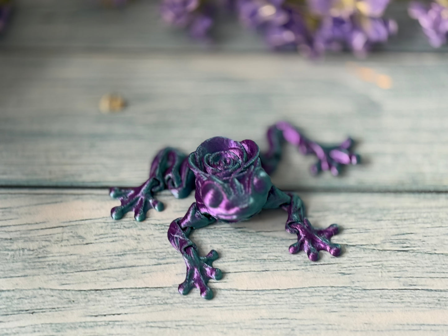 3D Printed Articulated Rose Frog