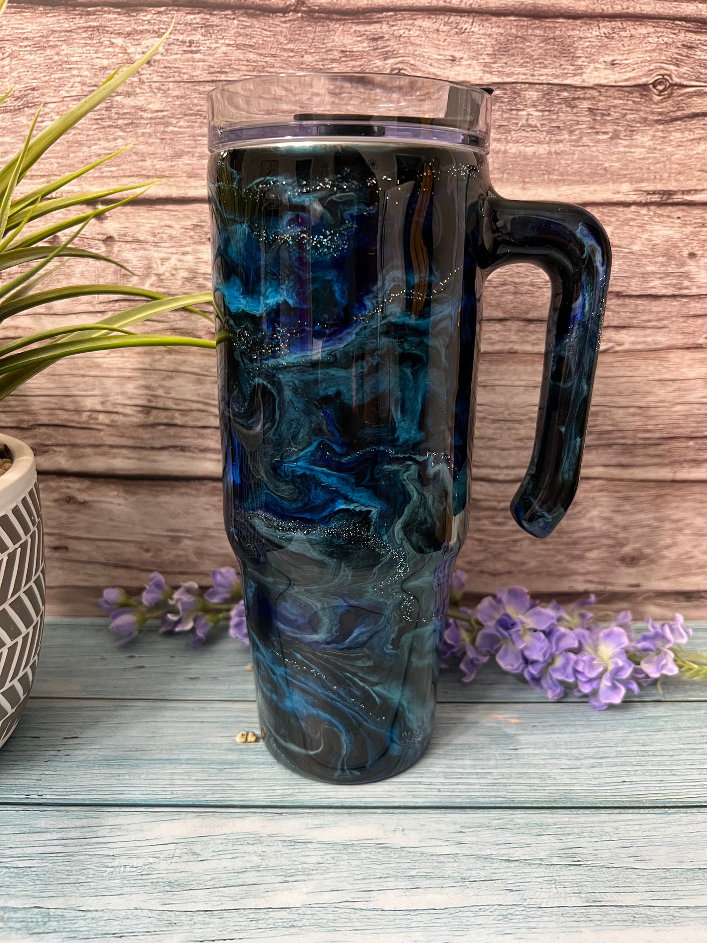 The Hurricane Handmade Custom Epoxy Tumbler