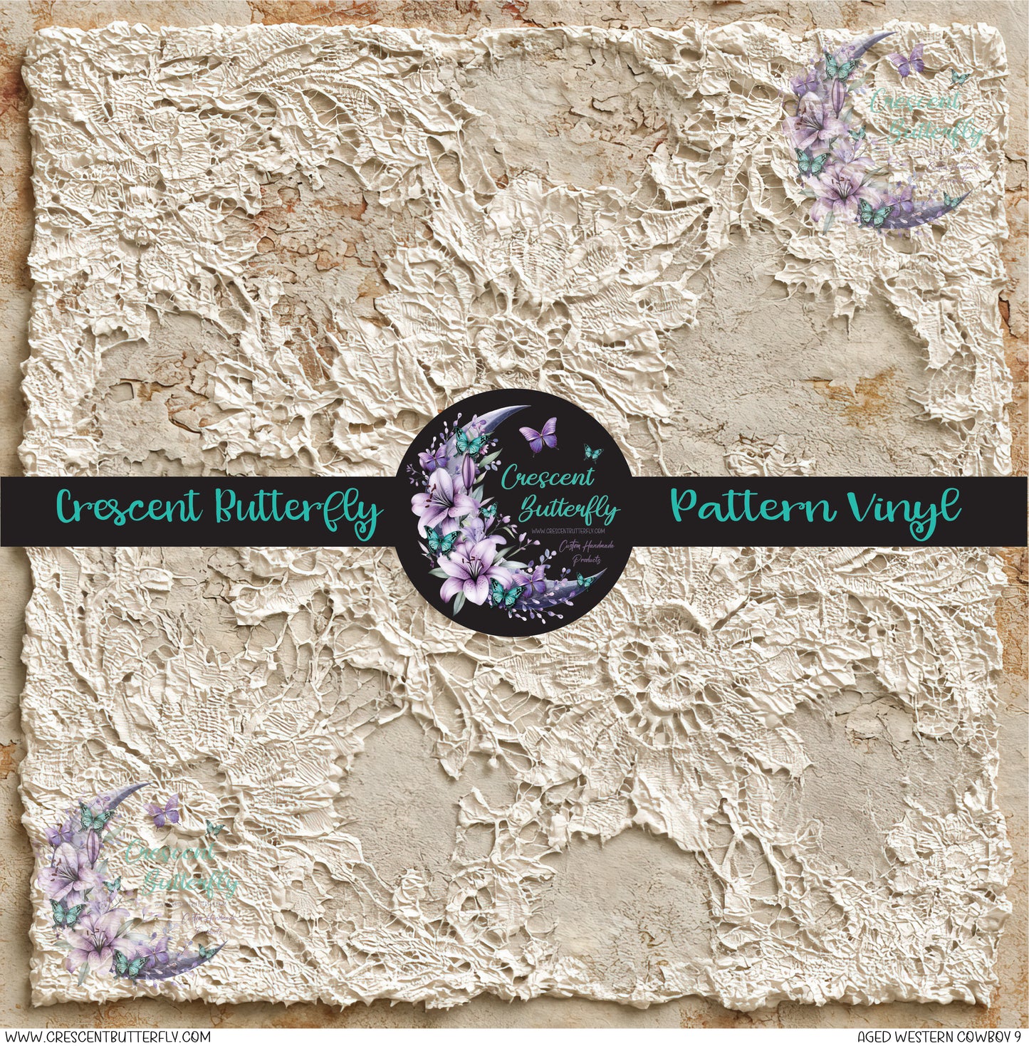 Aged Western Cowboy 9 Printed Vinyl Sheet/Wrap
