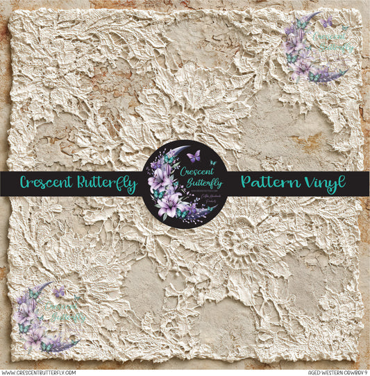 Aged Western Cowboy 9 Printed Vinyl Sheet/Wrap