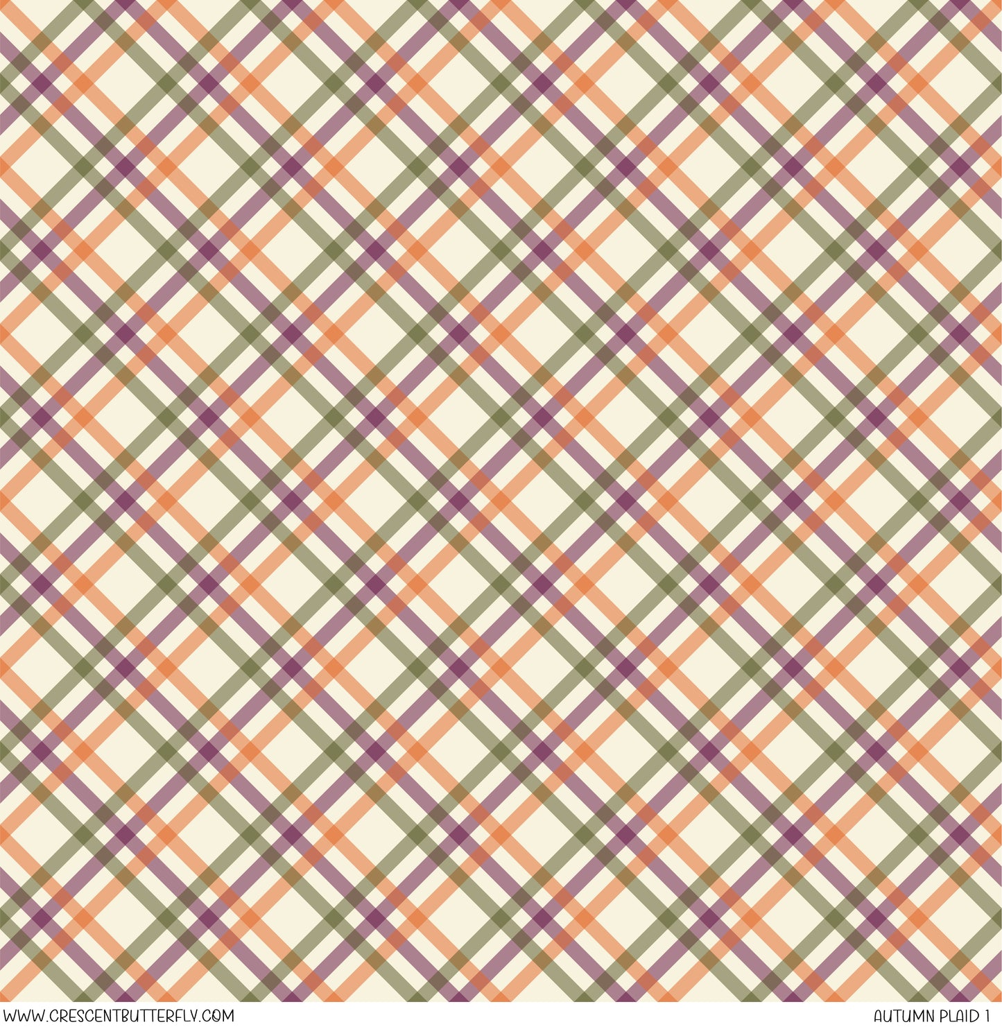 Autumn Plaid 1 Printed Vinyl Sheet/Wrap