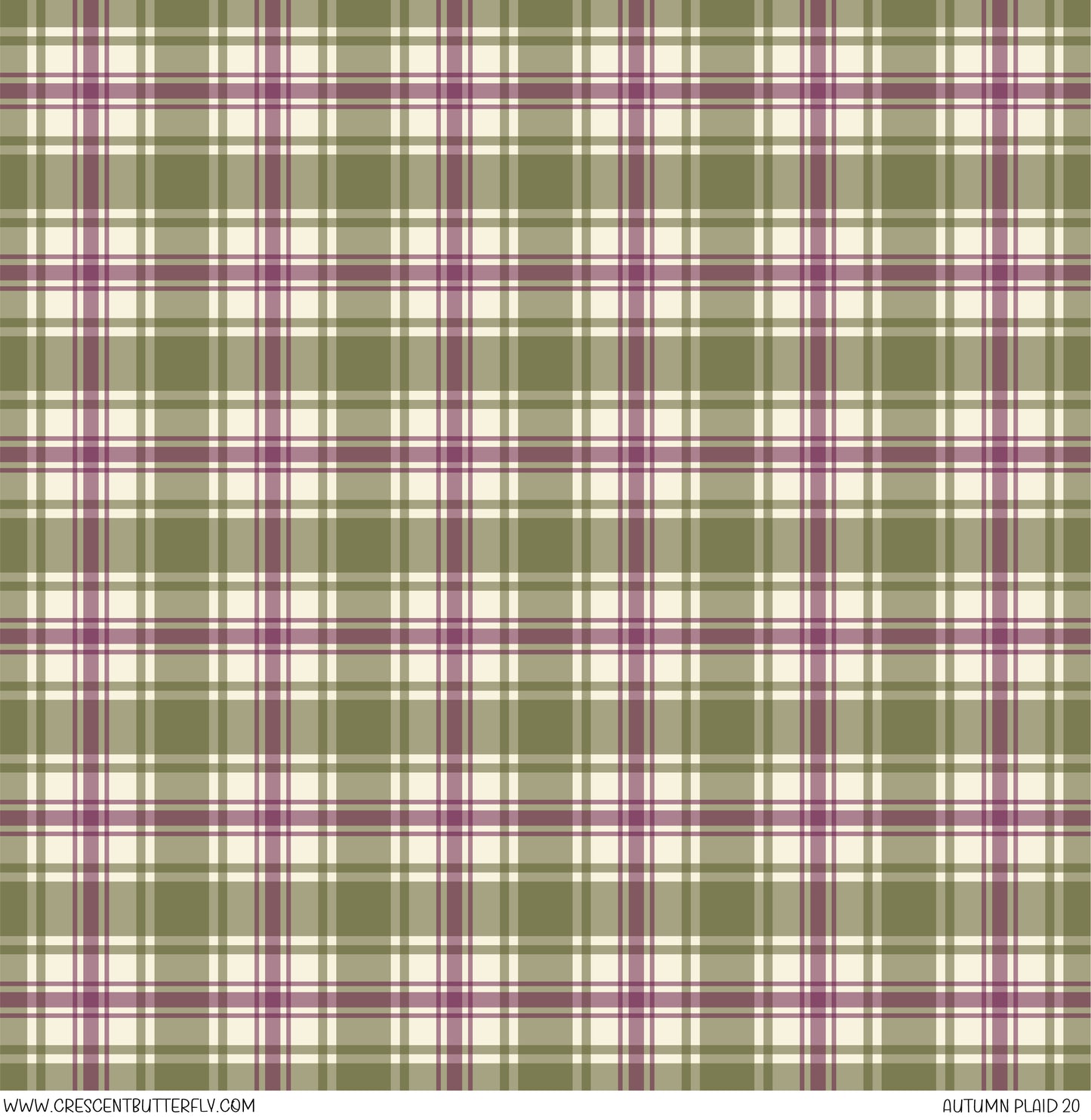 Autumn Plaid 20 Printed Vinyl Sheet/Wrap