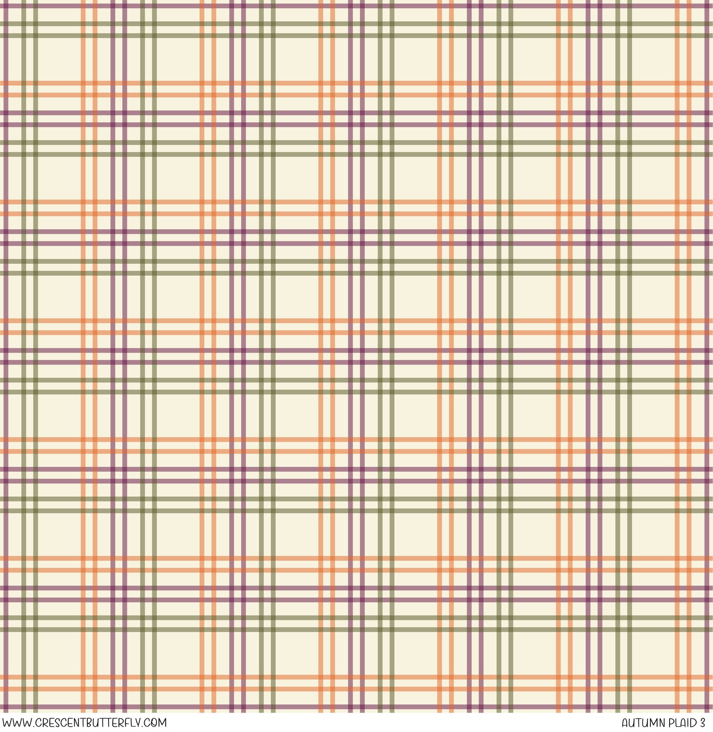 Autumn Plaid 3 Printed Vinyl Sheet/Wrap