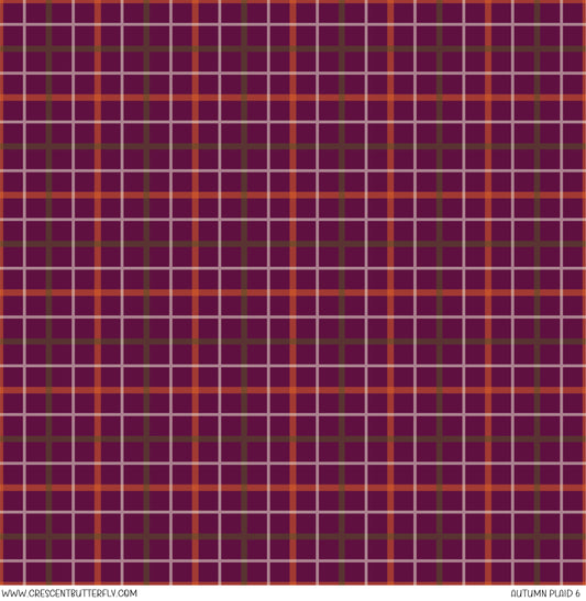 Autumn Plaid 2 Printed Vinyl Sheet/Wrap