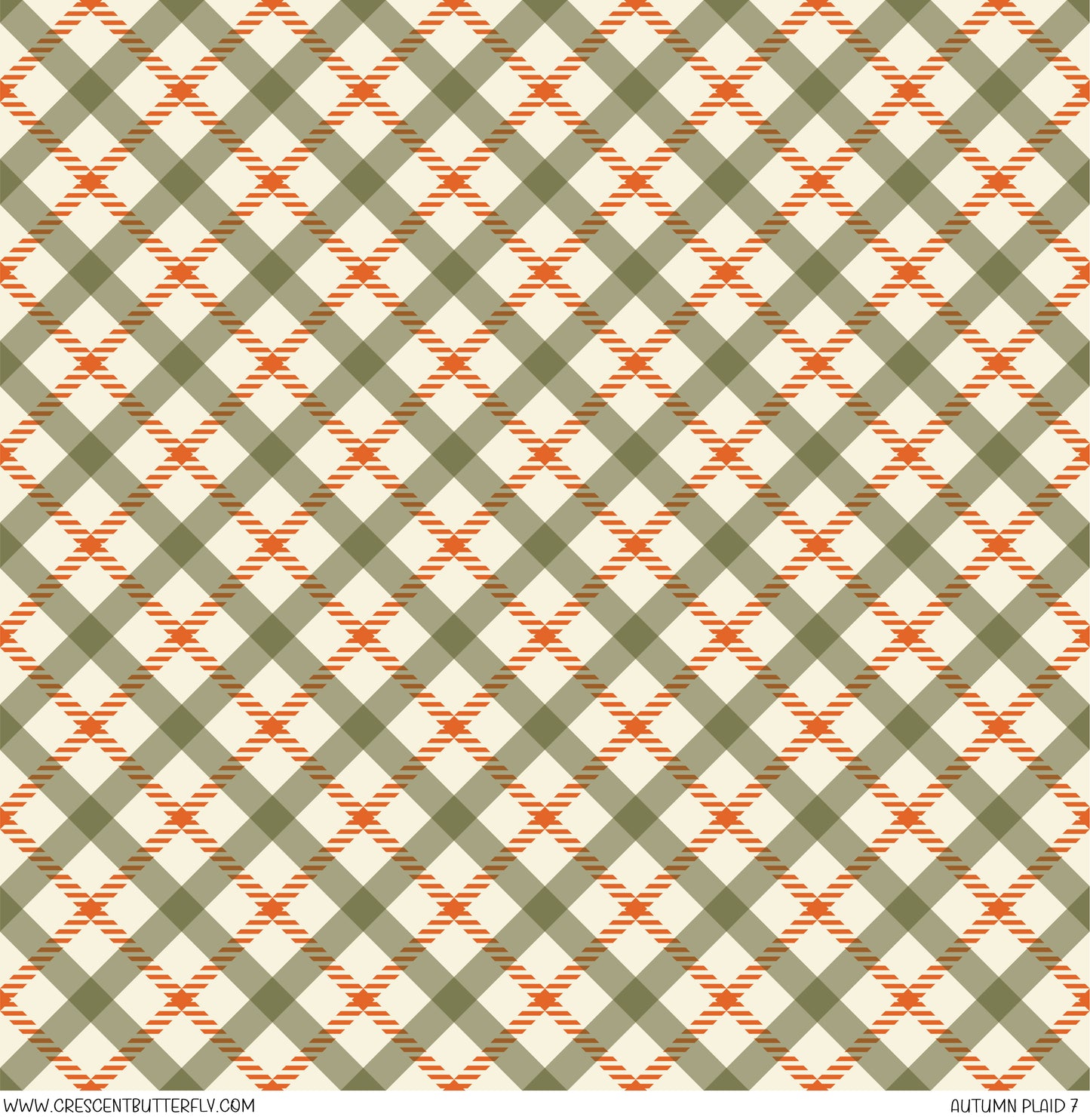 Autumn Plaid 7 Printed Vinyl Sheet/Wrap