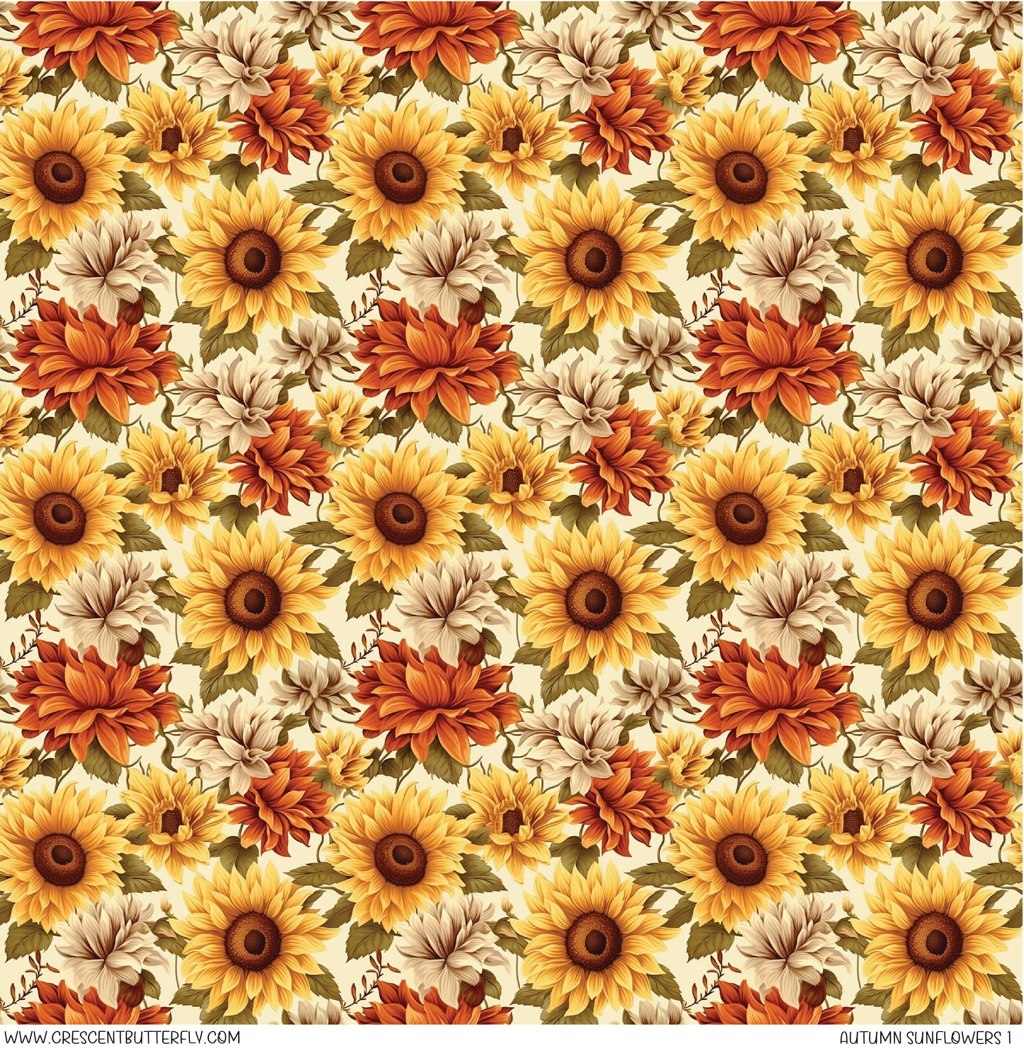 Autumn Sunflowers 1 Vinyl Sheet/Wrap