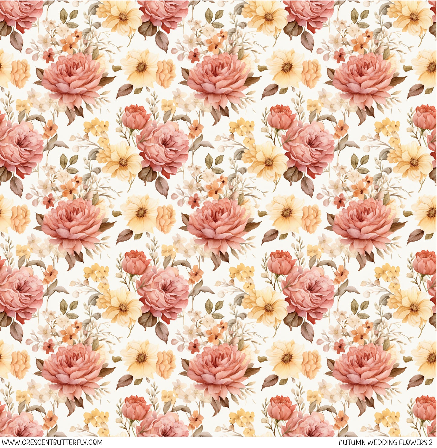 Autumn Wedding Flowers 2 Vinyl Sheet/Wrap