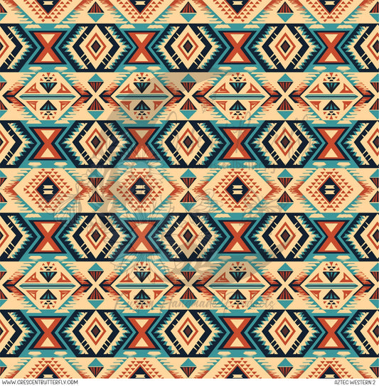 Aztec Western 2 Printed Vinyl Sheet/Wrap